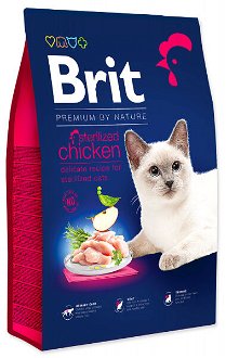 Brit Premium by Nature granuly Cat Sterilized kura 8 kg