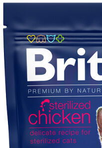 Brit Premium by Nature granuly Cat Sterilized kura 800 g 6