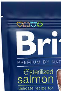 Brit Premium by Nature granuly Cat Sterilized losos 1,5 kg 6