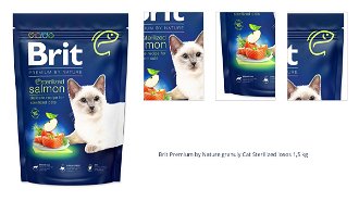 Brit Premium by Nature granuly Cat Sterilized losos 1,5 kg 1