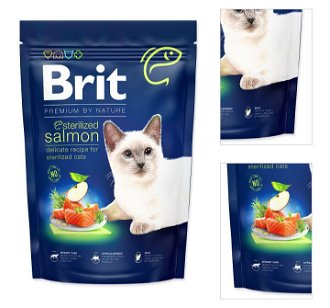 Brit Premium by Nature granuly Cat Sterilized losos 1,5 kg 3