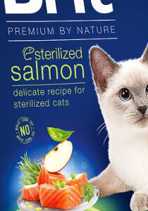 Brit Premium by Nature granuly Cat Sterilized losos 8 kg 5