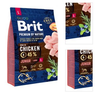 Brit Premium by Nature granuly Junior kura L 3 kg 3