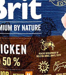 Brit Premium by Nature granuly Junior M kura 1 kg 5