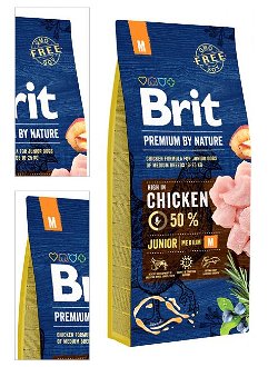 Brit Premium by Nature granuly Junior M kura 15 kg 4