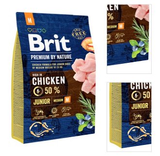Brit Premium by Nature granuly Junior M kura 3 kg 3