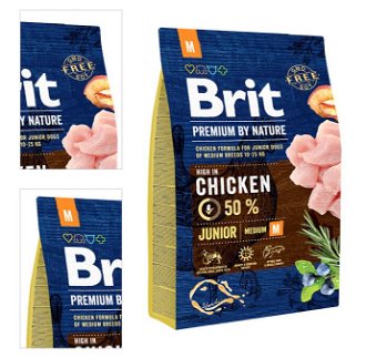 Brit Premium by Nature granuly Junior M kura 3 kg 4