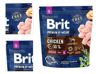 Brit Premium by Nature granuly Junior S kura 1 kg 4