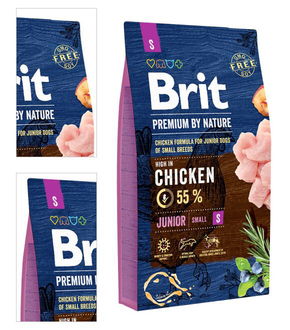 Brit Premium by Nature granuly Junior S kura 8 kg 4