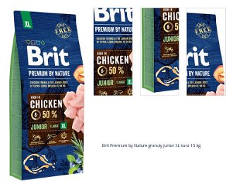Brit Premium by Nature granuly Junior XL kura 15 kg 1