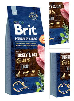 Brit Premium by Nature granuly Light morka 15 kg 3