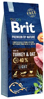 Brit Premium by Nature granuly Light morka 15 kg
