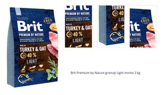 Brit Premium by Nature granuly Light morka 3 kg 1