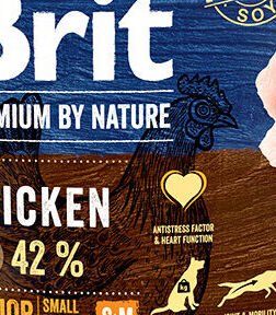 Brit Premium by Nature granuly Senior kura S+M 1 kg 5