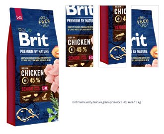Brit Premium by Nature granuly Senior L+XL kura 15 kg 1