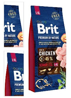 Brit Premium by Nature granuly Senior L+XL kura 15 kg 4