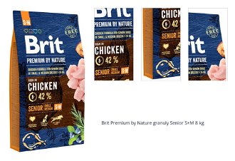 Brit Premium by Nature granuly Senior S+M 8 kg 1