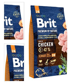 Brit Premium by Nature granuly Senior S+M 8 kg 4
