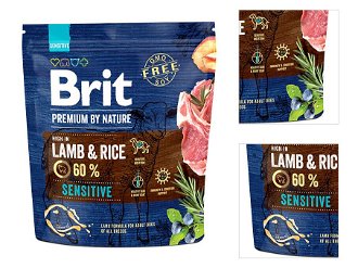 Brit Premium by Nature granuly Sensitive jahňa 1 kg 3
