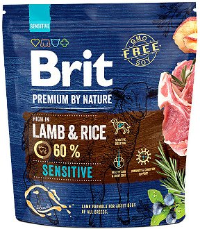 Brit Premium by Nature granuly Sensitive jahňa 1 kg 2
