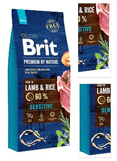 Brit Premium by Nature granuly Sensitive jahňa a ryža 15 kg 3