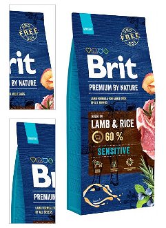 Brit Premium by Nature granuly Sensitive jahňa a ryža 15 kg 4
