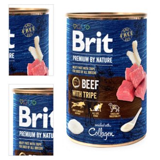 Brit Premium by Nature konzerva Beef with Tripes 400 g 4