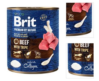 Brit Premium by Nature konzerva Beef with Tripes 800g 3