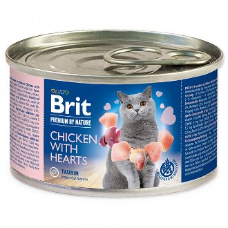 Brit Premium by Nature konzerva Chicken with Hearts 200 g