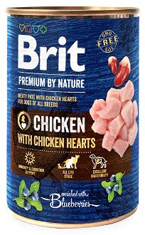 Brit Premium by Nature konzerva Chicken with Hearts 400 g