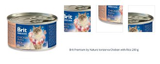 Brit Premium by Nature konzerva Chicken with Rice 200 g 1