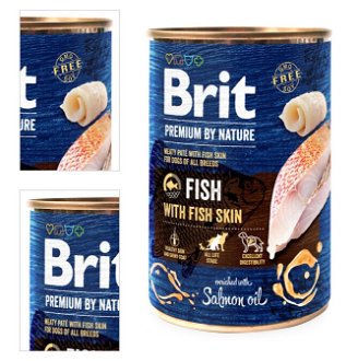 Brit Premium by Nature konzerva Fish with Fish Skin 400 g 4