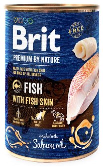 Brit Premium by Nature konzerva Fish with Fish Skin 400 g 2