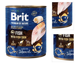 Brit Premium by Nature konzerva Fish with Fish Skin 800g 3