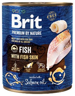 Brit Premium by Nature konzerva Fish with Fish Skin 800g