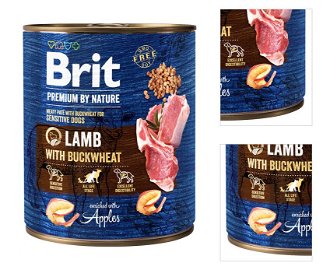 Brit Premium by Nature konzerva Lamb with Buckwheat 800g 3
