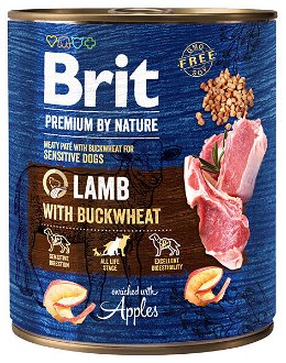Brit Premium by Nature konzerva Lamb with Buckwheat 800g 2