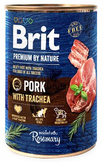 Brit Premium by Nature konzerva Pork with Trachea 400 g