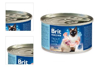Brit Premium by Nature konzerva Trout with Liver 200 g 4