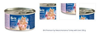 Brit Premium by Nature konzerva Turkey with Liver 200 g 1