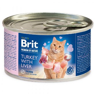 Brit Premium by Nature konzerva Turkey with Liver 200 g