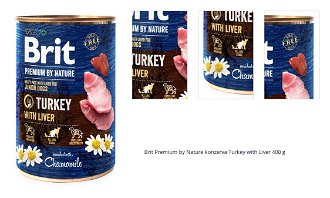 Brit Premium by Nature konzerva Turkey with Liver 400 g 1