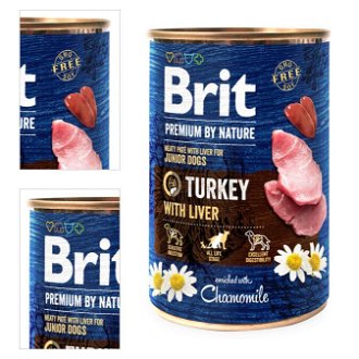 Brit Premium by Nature konzerva Turkey with Liver 400 g 4