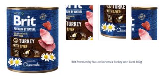 Brit Premium by Nature konzerva Turkey with Liver 800g 1