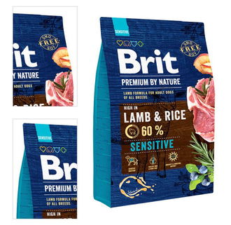 Brit Premium by Nature Sensitive granuly jahňa 3 kg 4