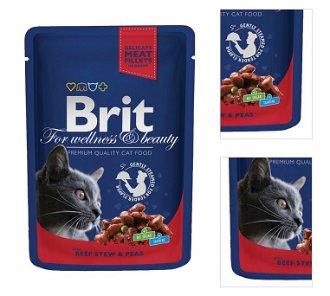 BRIT Premium Cat Beef Stew & Peas kaps.100g 3