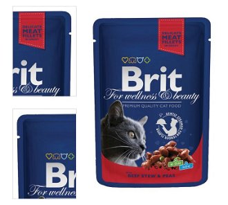 BRIT Premium Cat Beef Stew & Peas kaps.100g 4