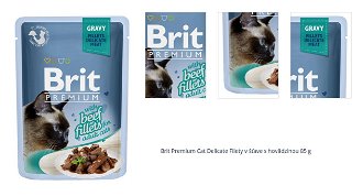 Brit Premium Cat Delicate Filety v šťave s hovädzinou 85 g 1