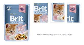 Brit Premium Cat Delicate Filety v šťave s kuracinou pre mačiatka 85 g 1