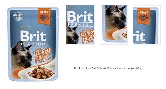 Brit Premium Cat Delicate Filety v šťave s morkou 85 g 1